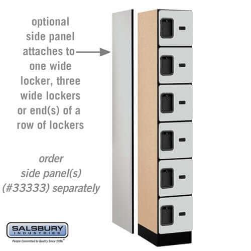 Salsbury Industries Designer Wood Locker — Box Style — 6 Tier, 1 Wide YourLockerStore
